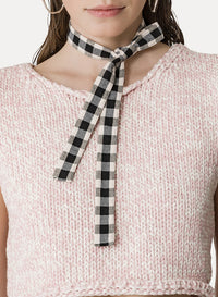 Pull col rond en soie mélangée - Oyster