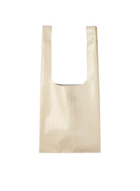 Cabas porté épaule en cuir - Ivory