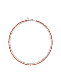 Necklace with small quartz and brass beads - Lacca