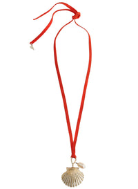 Collier de coquillages en cuir - Lacca