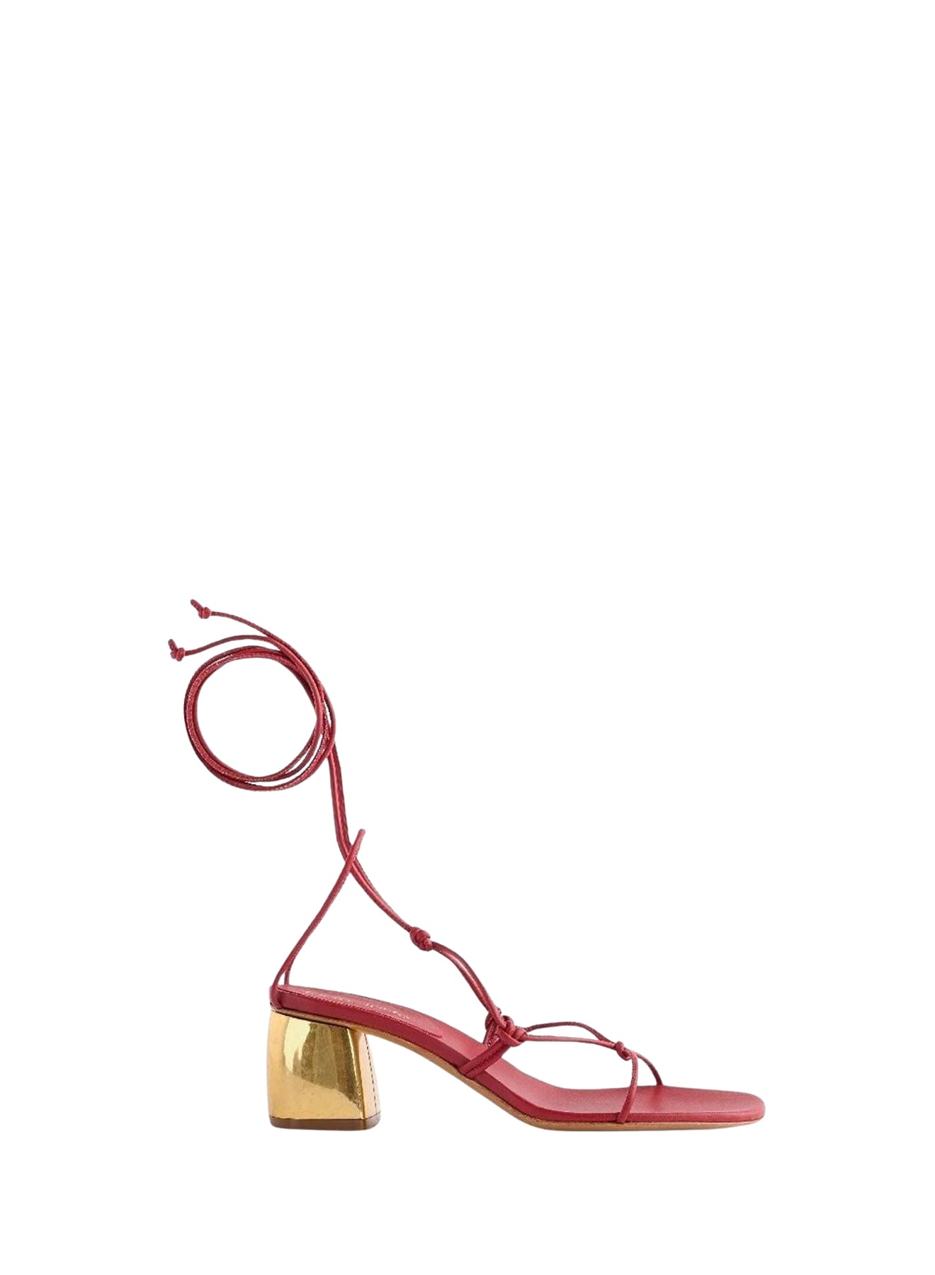 Sandals with tubular laces 50 in leather - Lacca