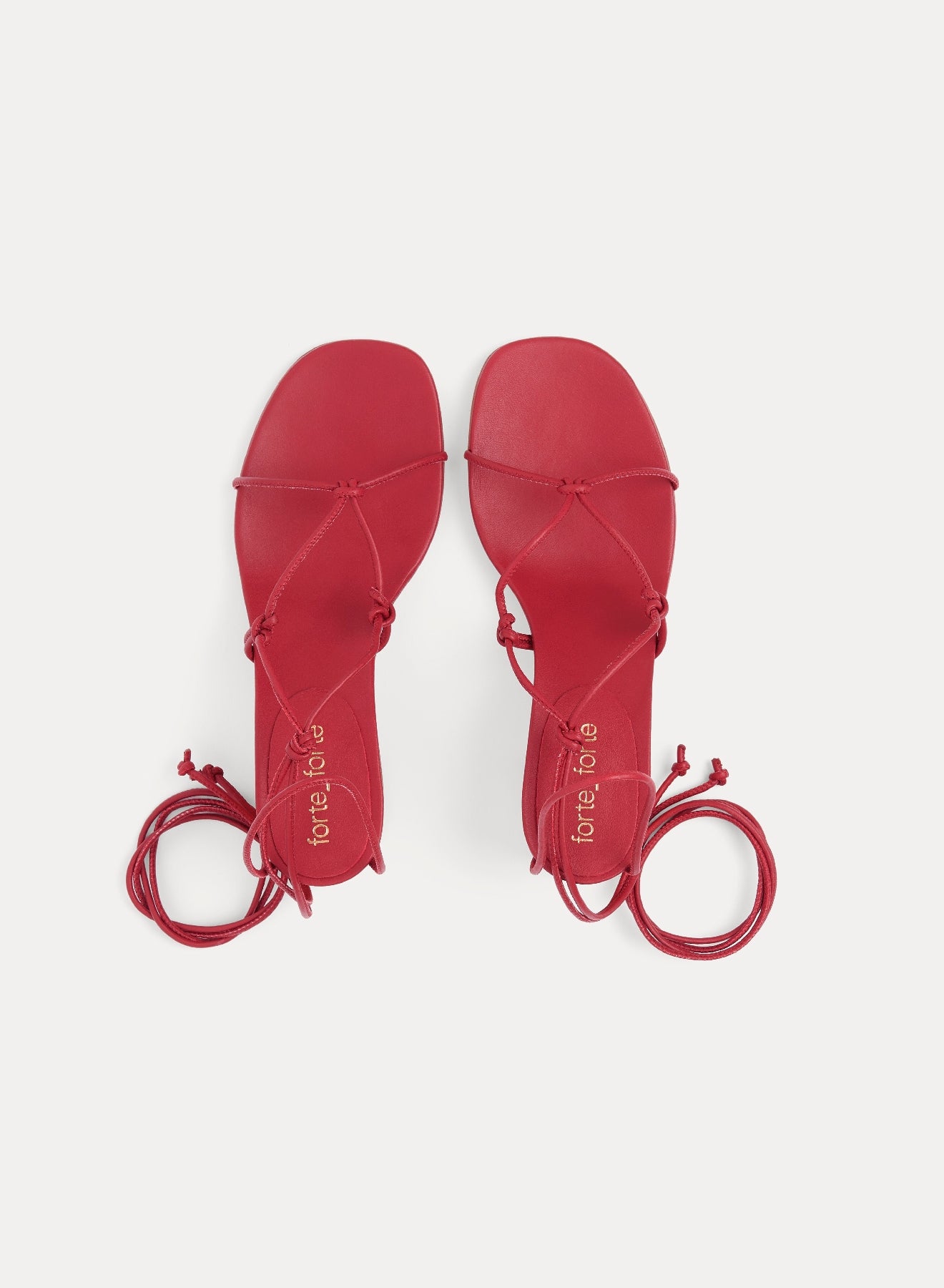 Sandals with tubular laces 50 in leather - Lacca