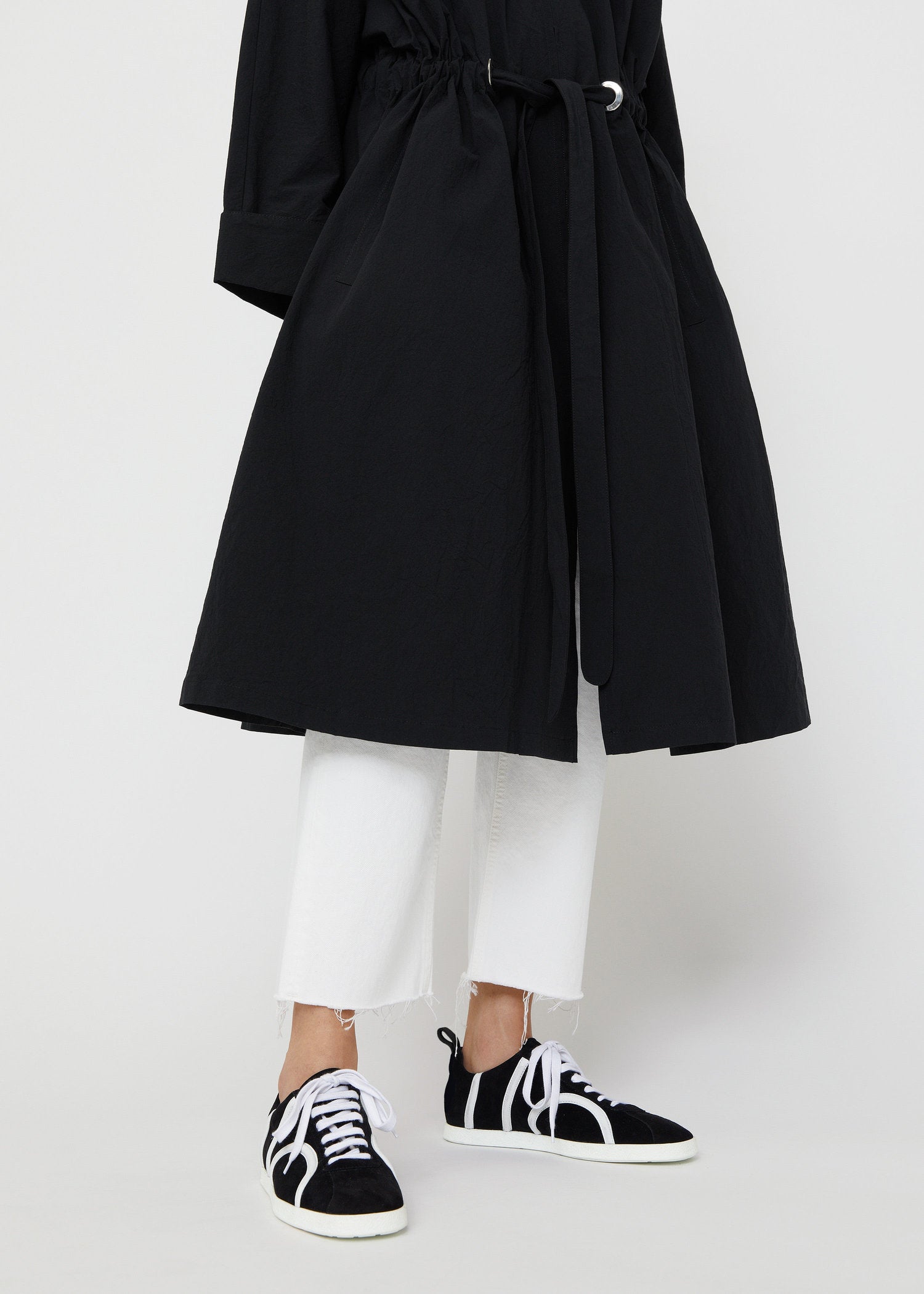Baskets monogramme en cuir - Black Suede