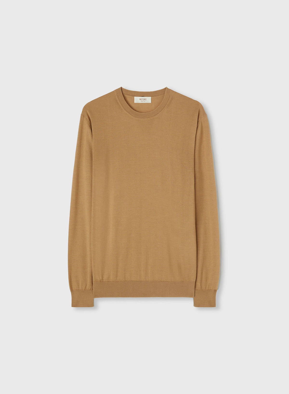 SAND SIDE ARGYLE DETAIL CREWNECK