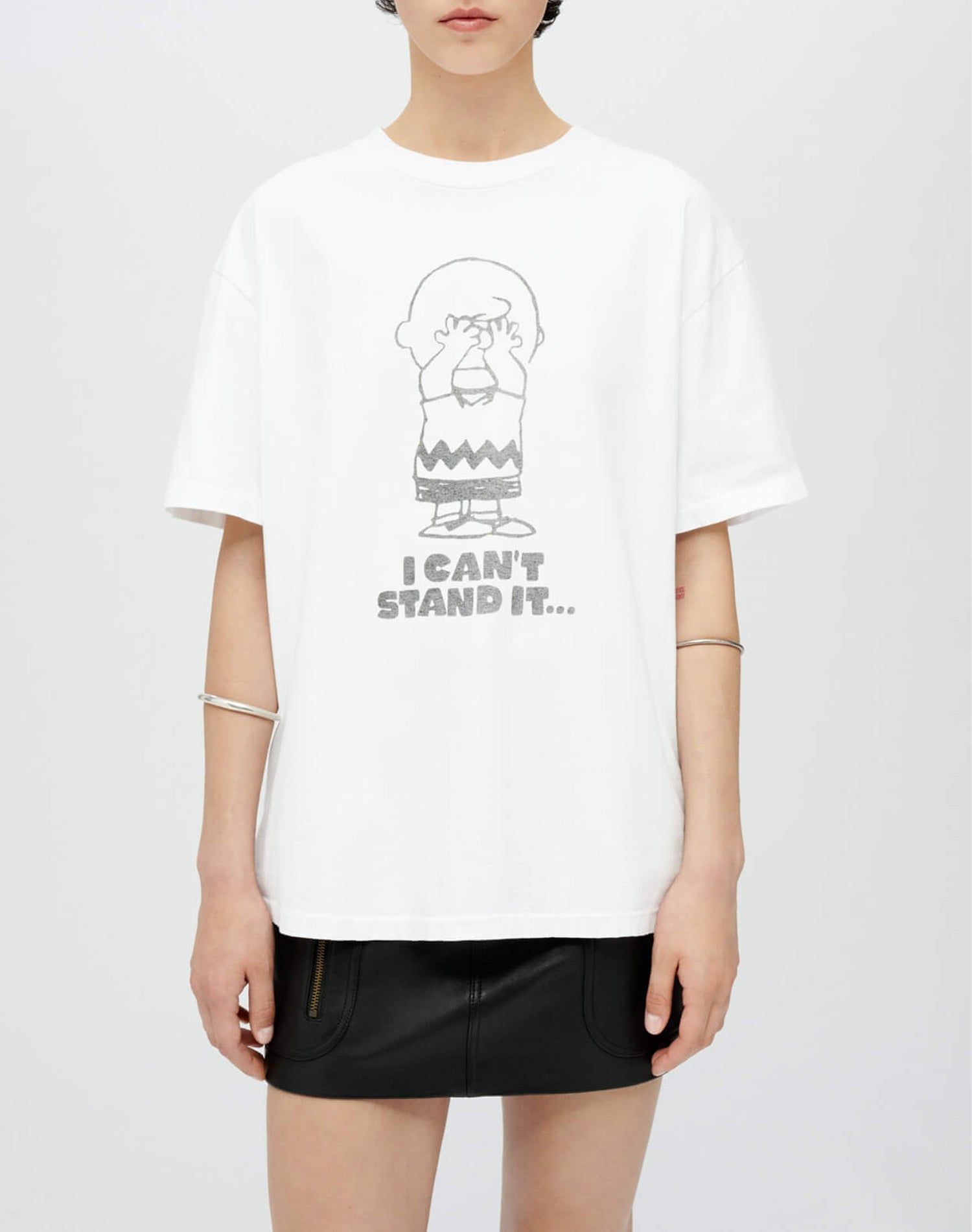Peanuts Can't Stand It 90's T-shirt - Optic White