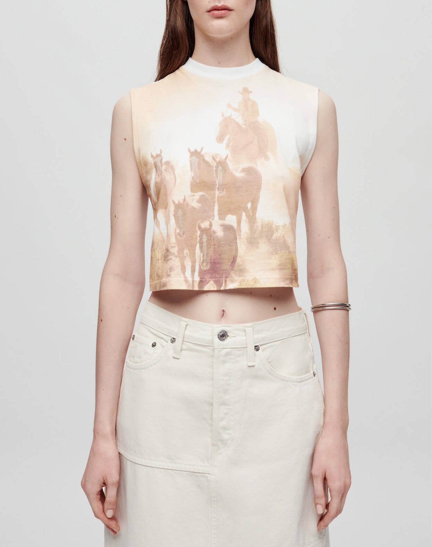 Débardeur Baby Muscle Cowboy - Optic White