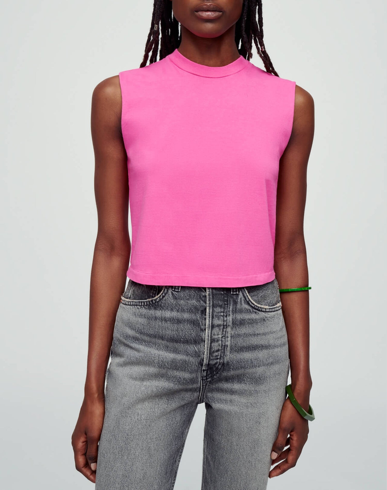 Hanes Baby Muscle T-shirt - Fuchsia