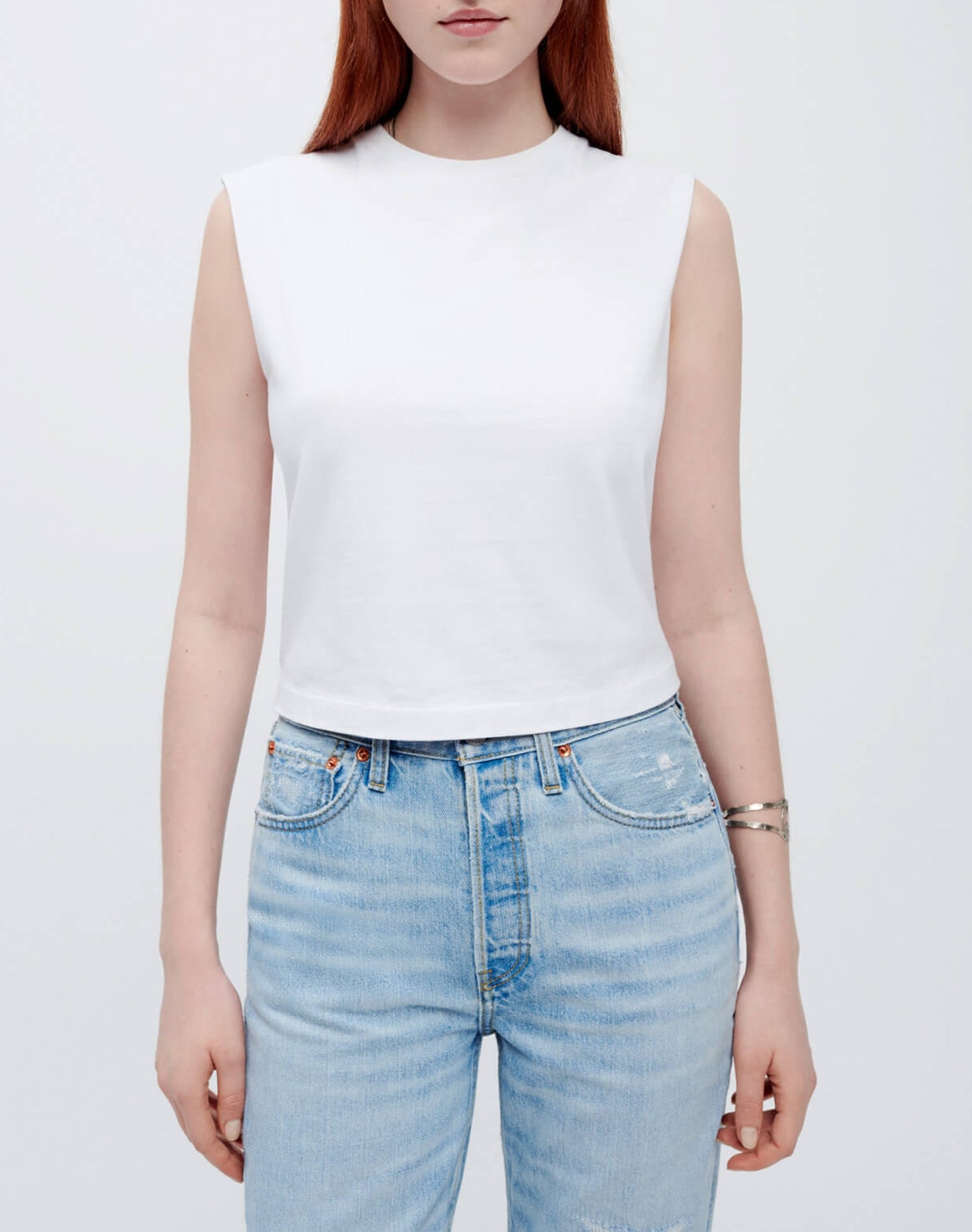 T-shirt Hanes Baby Muscle - Optic White