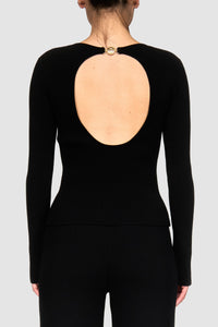 Pull Moon en maille - Black