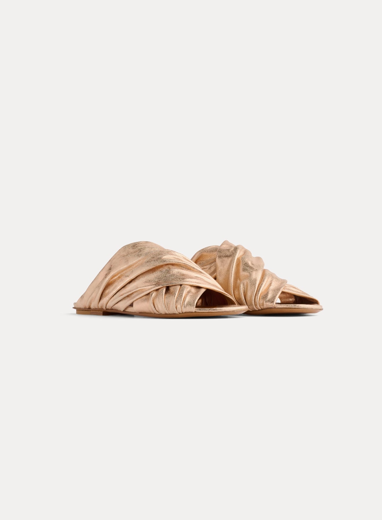 Sandales plates en cuir - Cipria