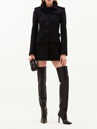 Manteau Héritage en laine - Black