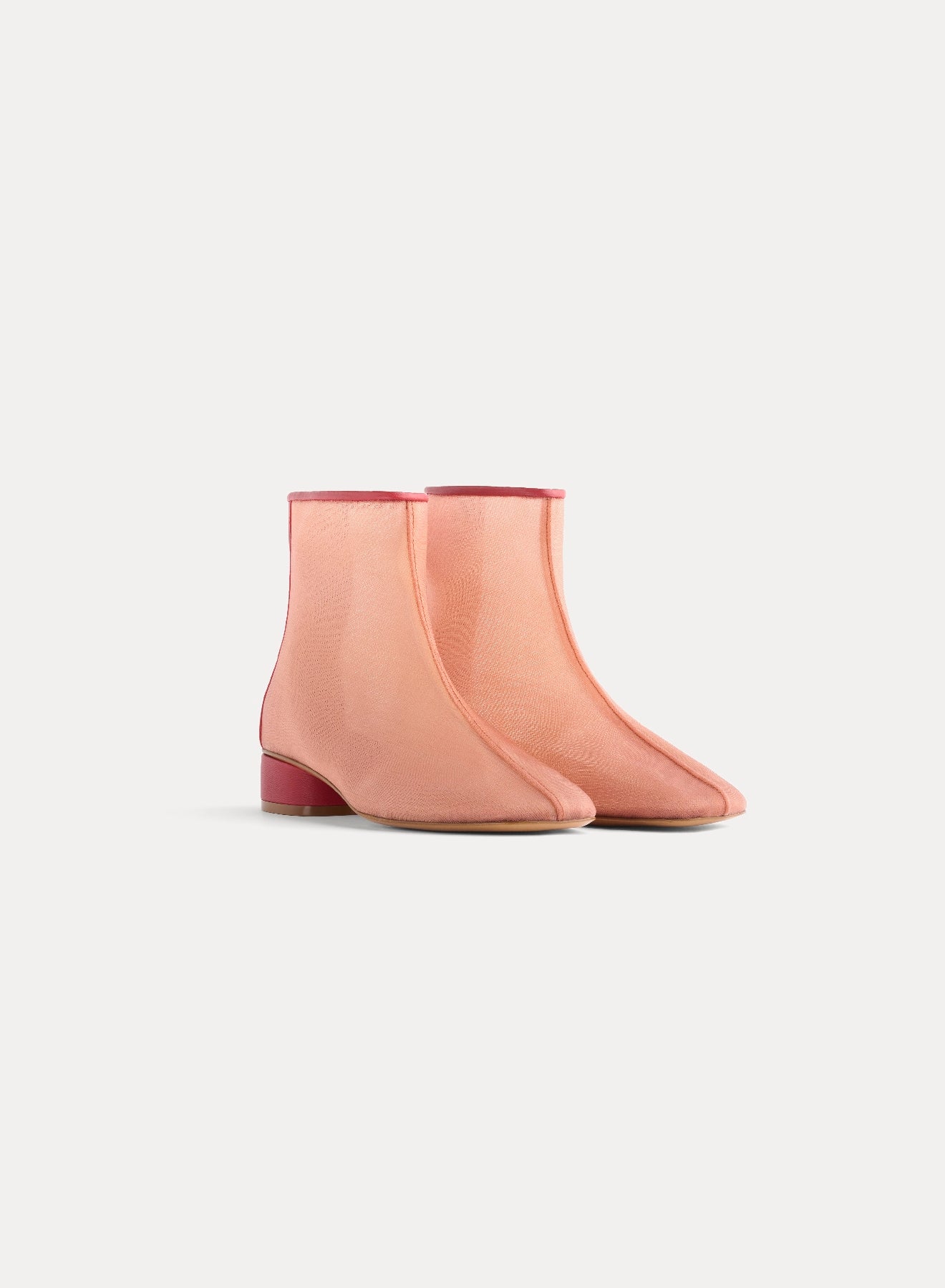 Bottines à surpiqûres - Terre