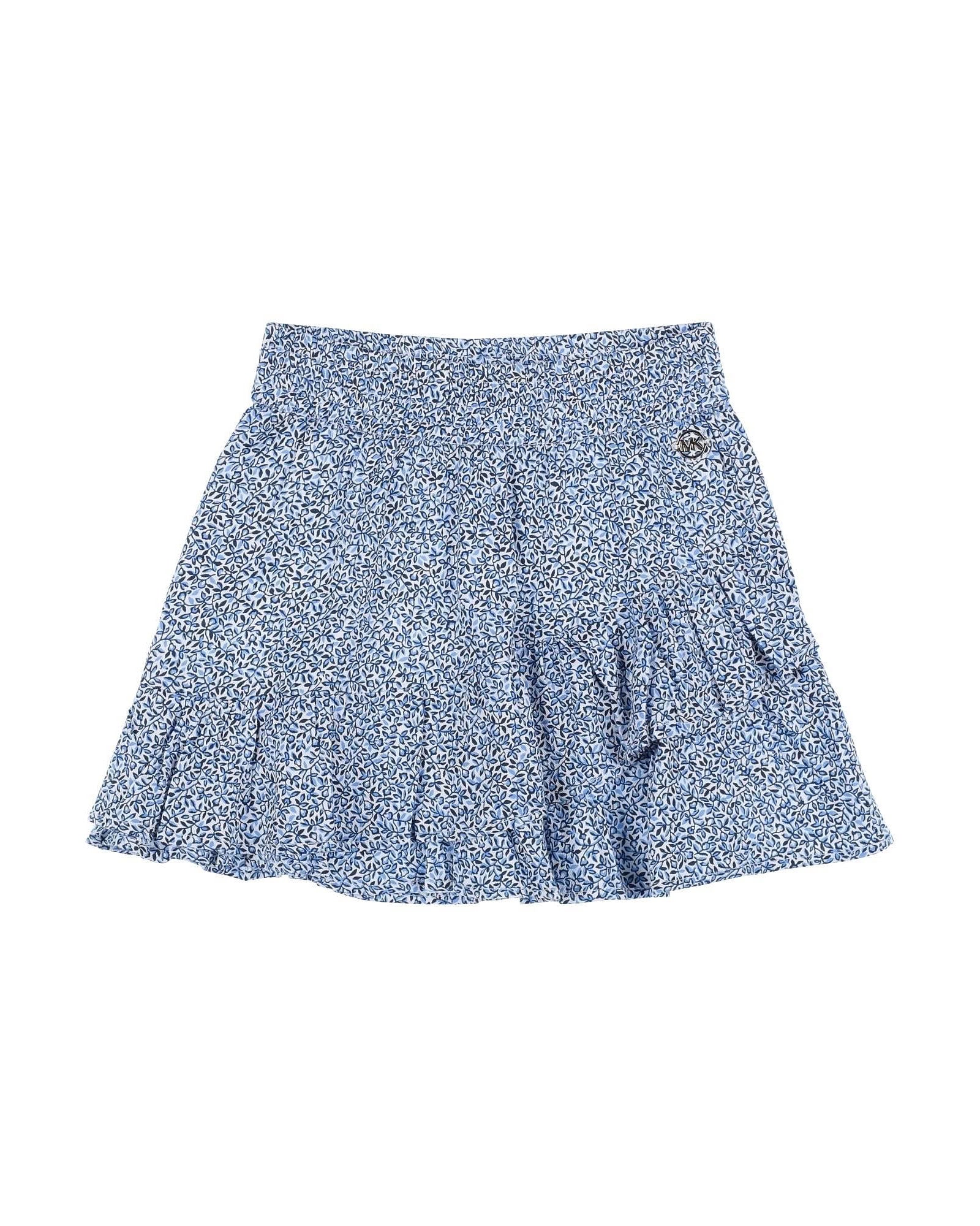 Jupe imprimée en twill - Bleu Cargo