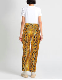 Pantalon cintré en cuir - Black & Green
