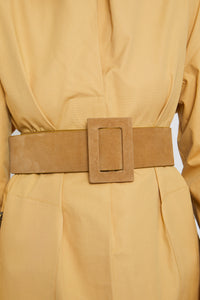 Ceinture Trench en daim - Camel