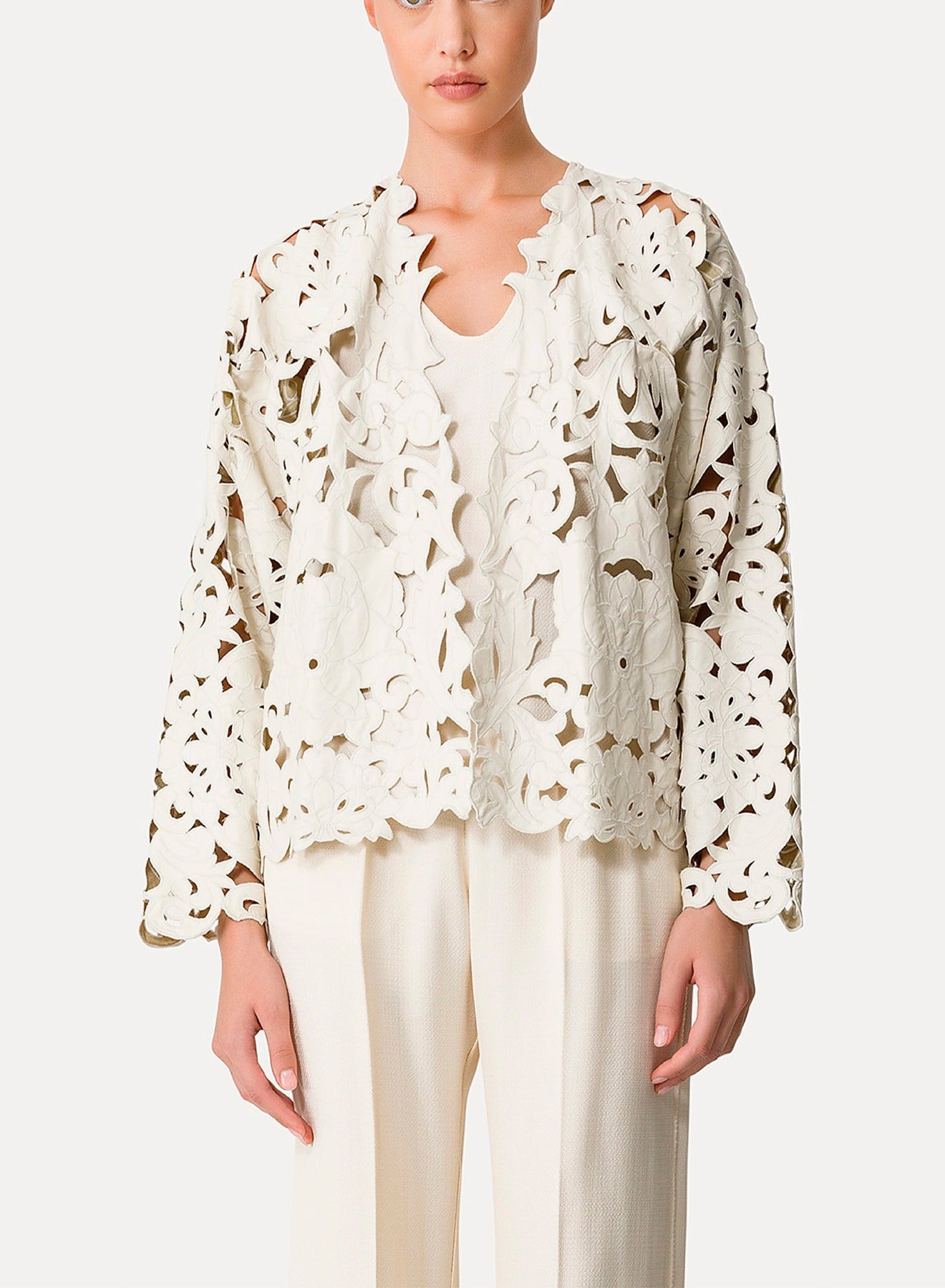 Blouson aviateur avec broderie Poetic Orchid - Orchidea