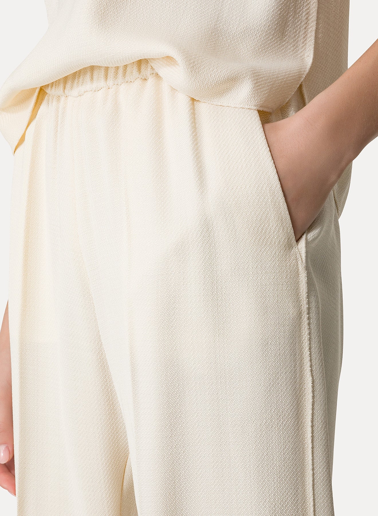 Silk flared trousers - Orchidea