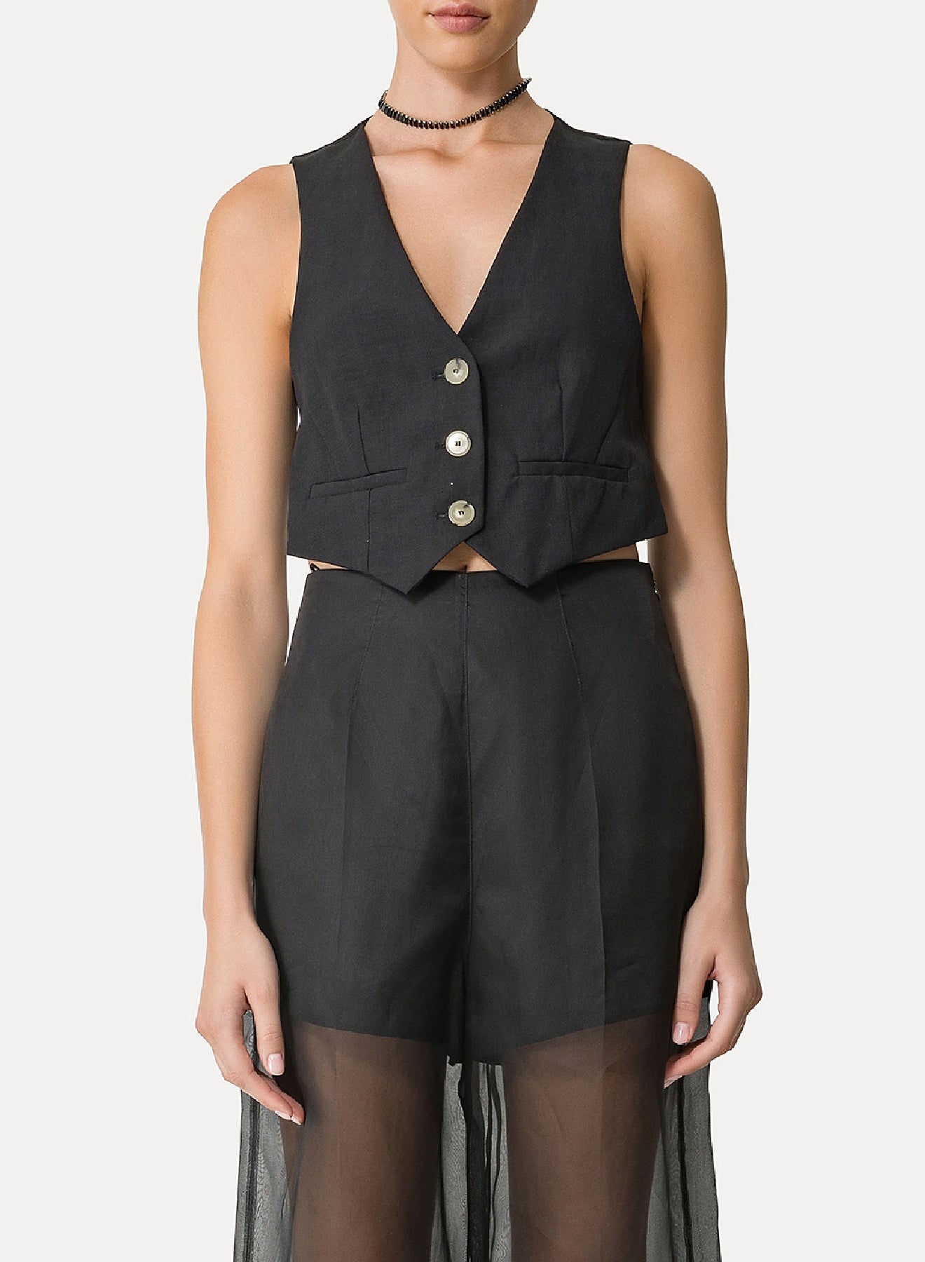 Linen cardigan - Pesco