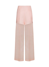 Silk wide-leg trousers - Pesco