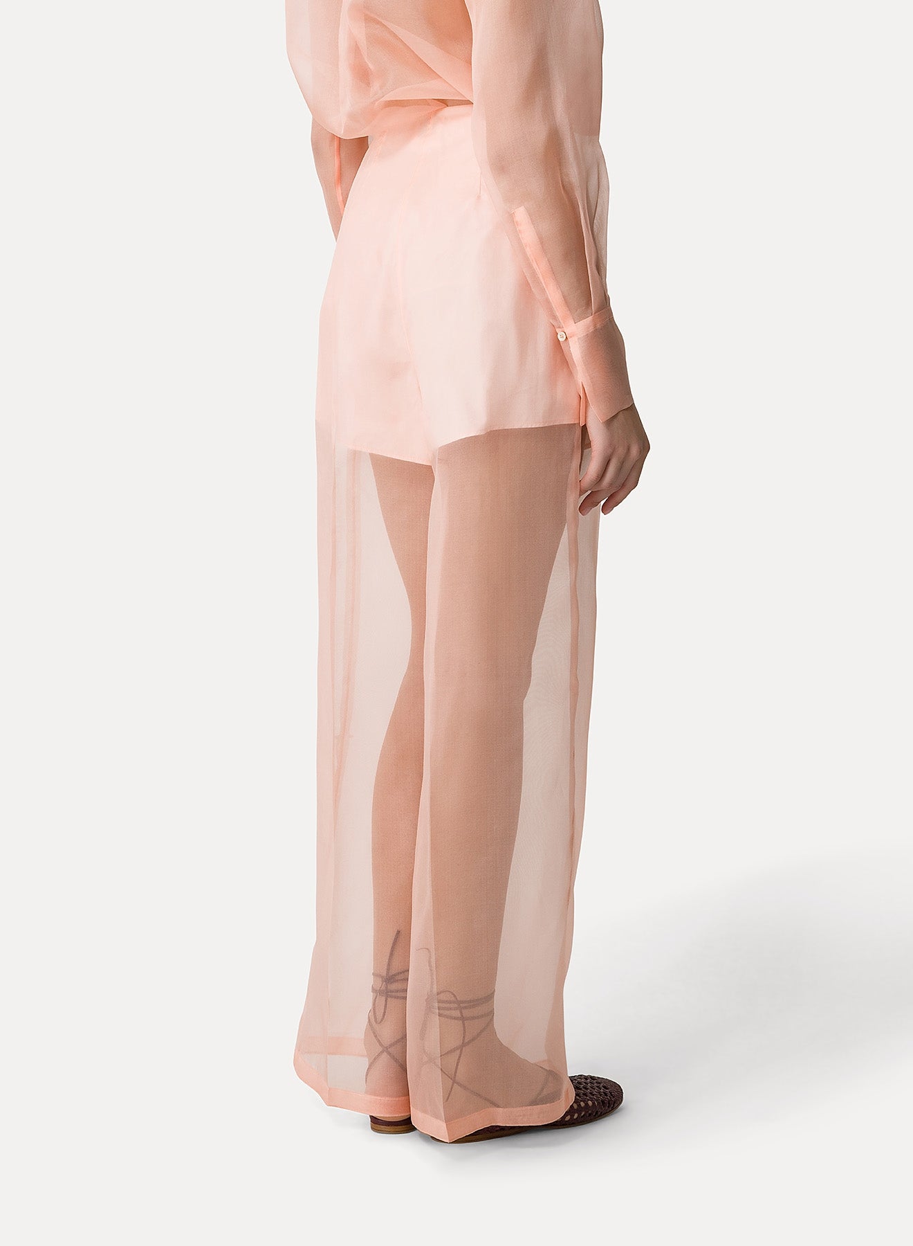 Silk wide-leg trousers - Pesco