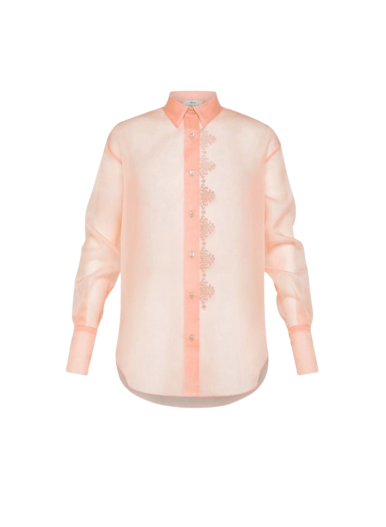 Chemise à col classique en soie - Pesco