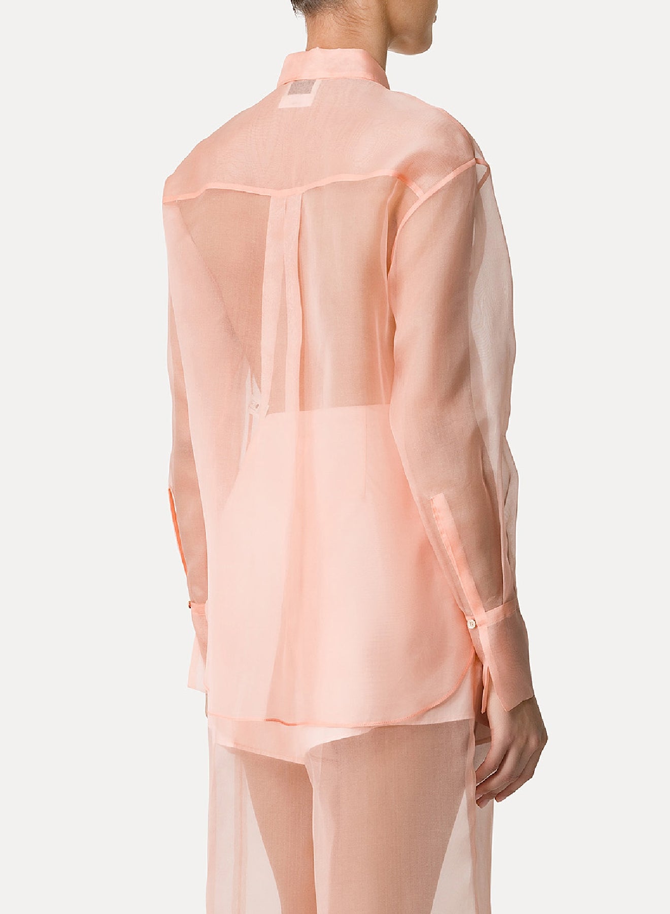 Chemise à col classique en soie - Pesco