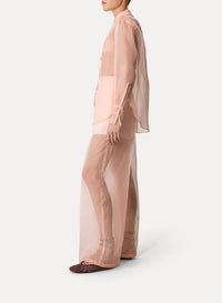 Chemise à col classique en soie - Pesco