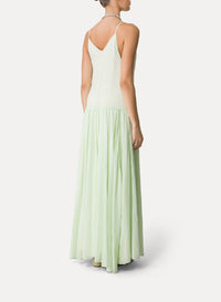 Robe avec broderie “Oniric blossom” - Mint