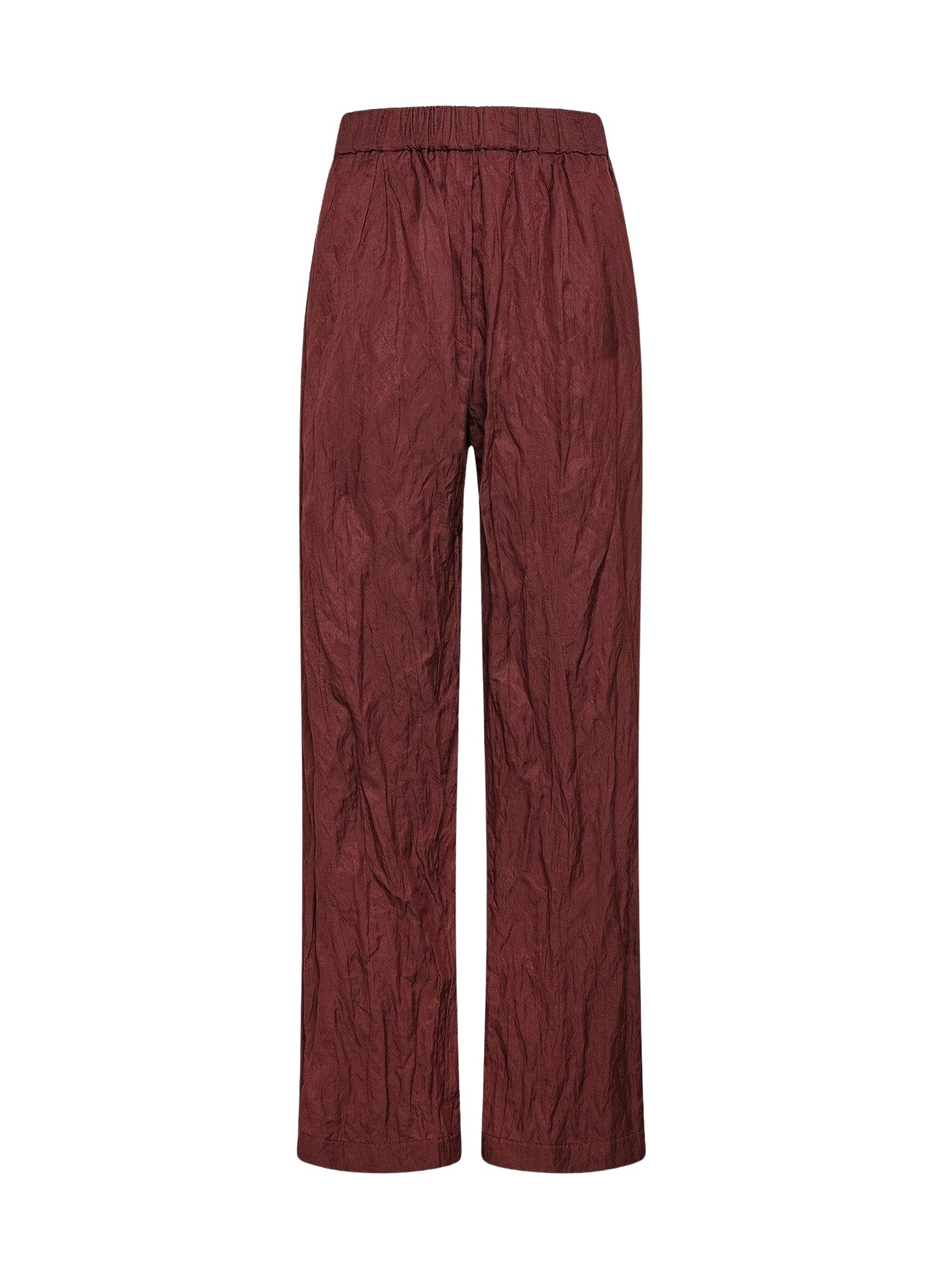 Pantalon avec élastique à la taille - Cacao