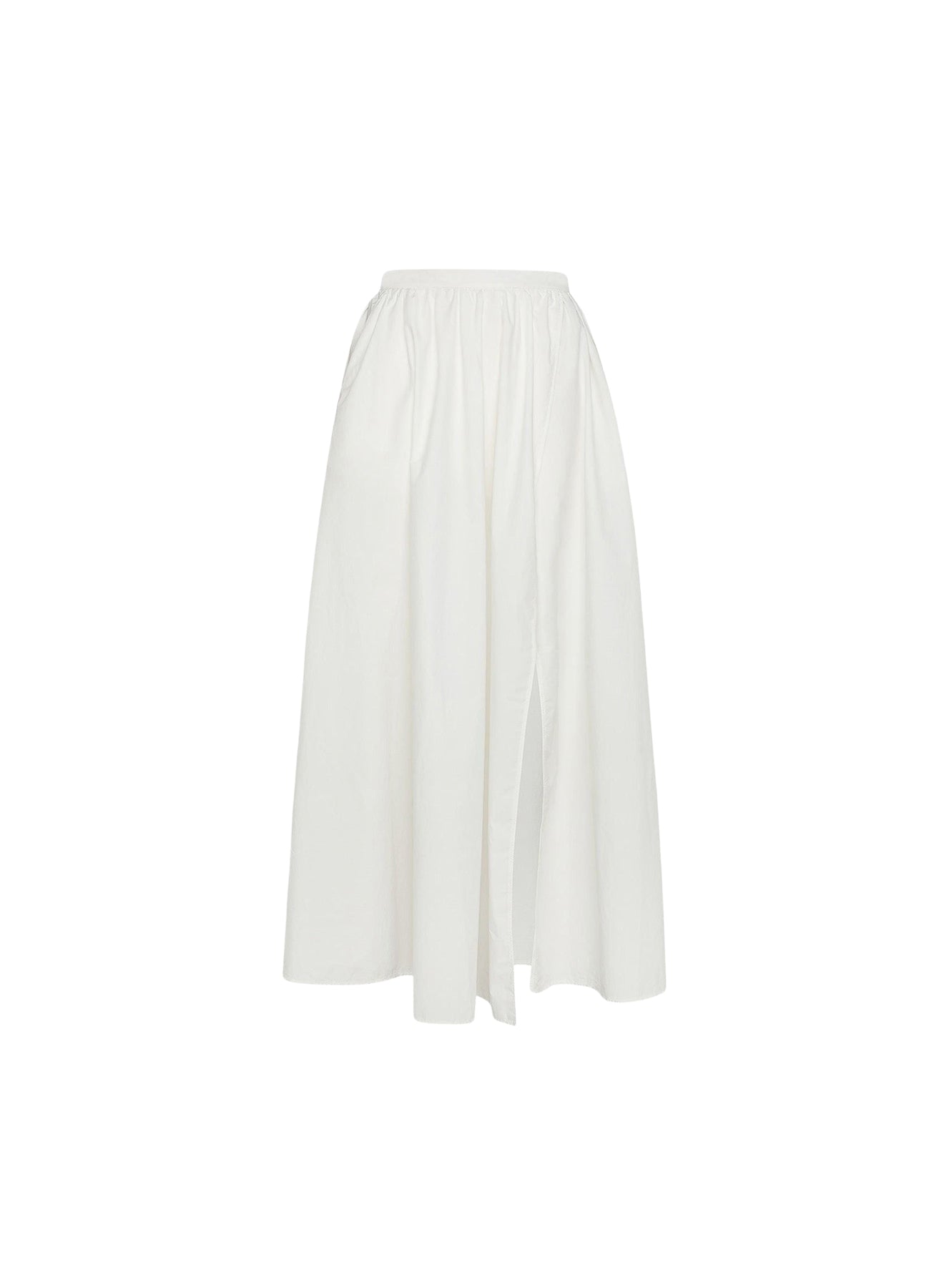 High-waisted skirt - Bianco