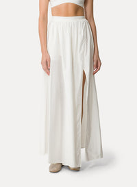 High-waisted skirt - Bianco