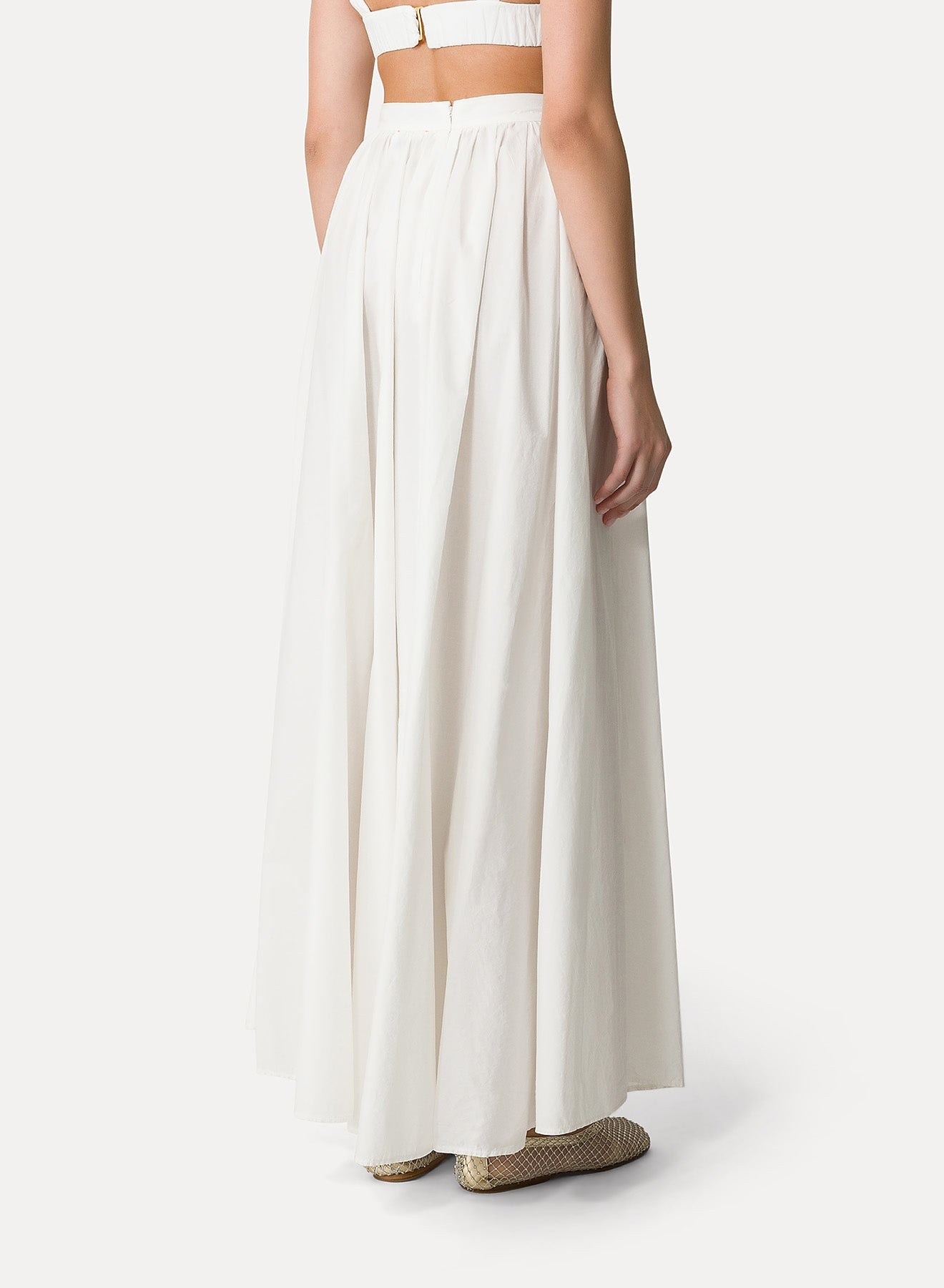 High-waisted skirt - Bianco