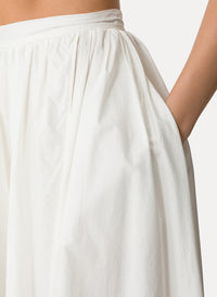 High-waisted skirt - Bianco