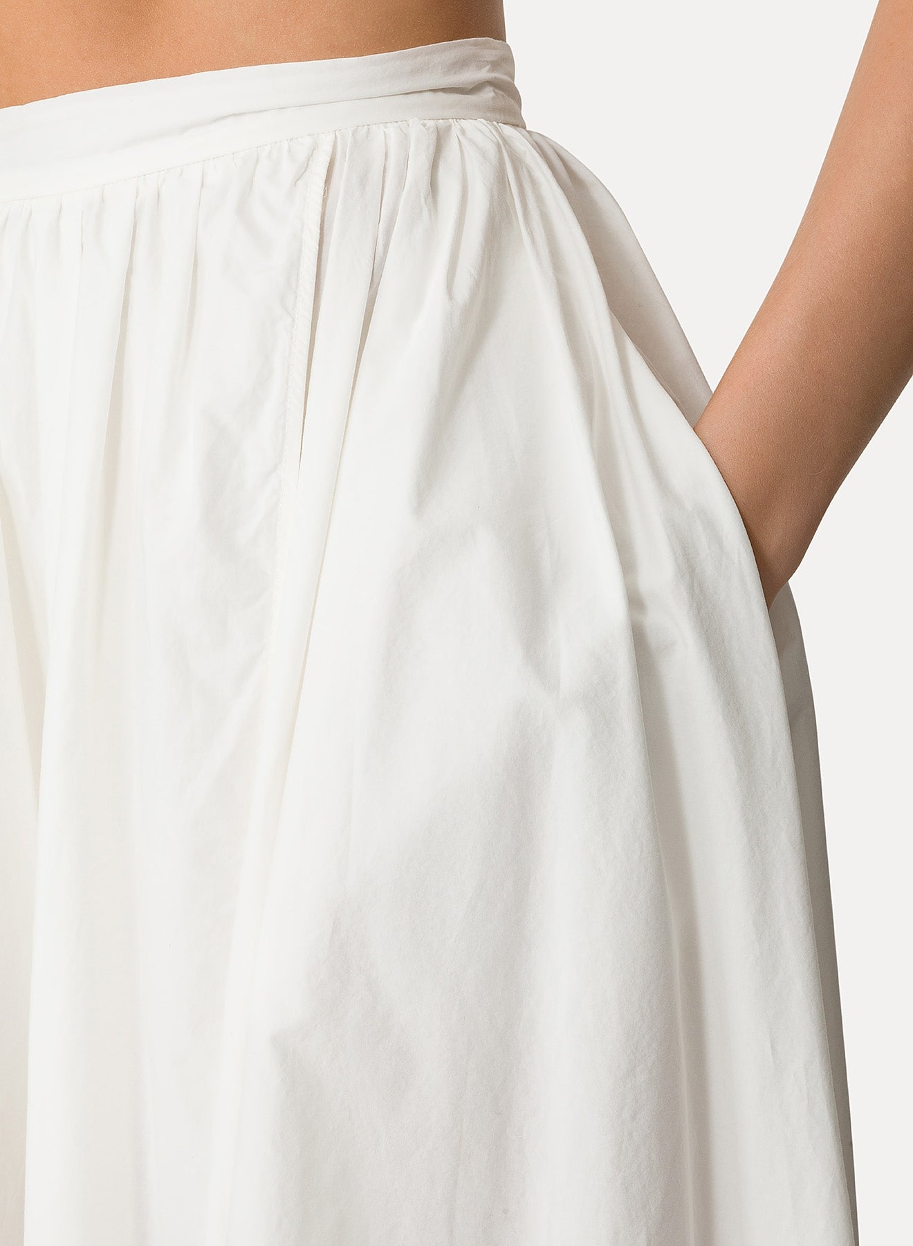 High-waisted skirt - Bianco
