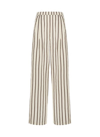 Pantalon à jambes larges à fines rayures - Orchidea