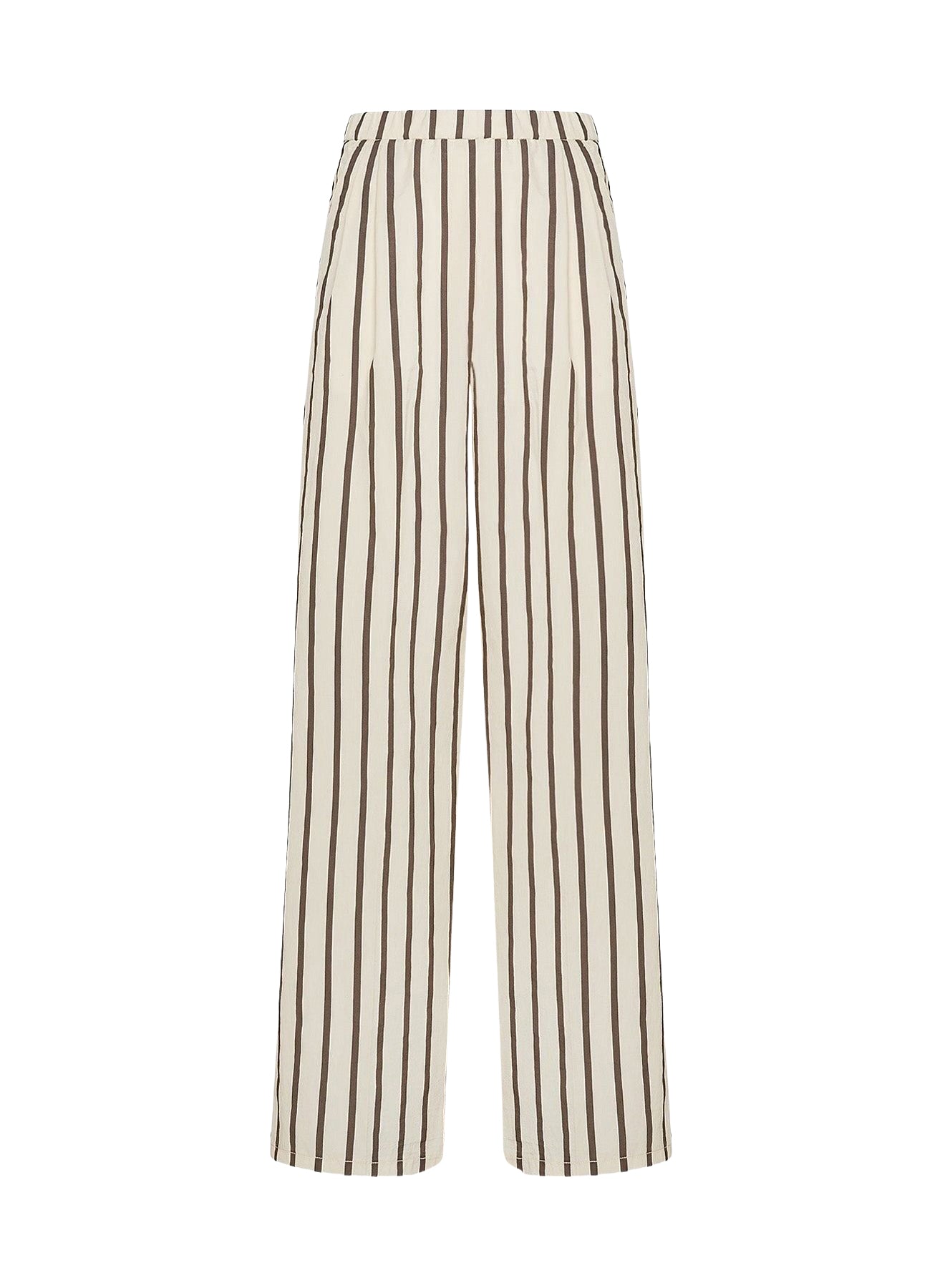 Pantalon à jambes larges à fines rayures - Orchidea
