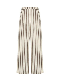 Pantalon à jambes larges à fines rayures - Orchidea