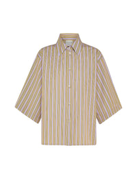 Chemise à manches courtes brodée - Lilac