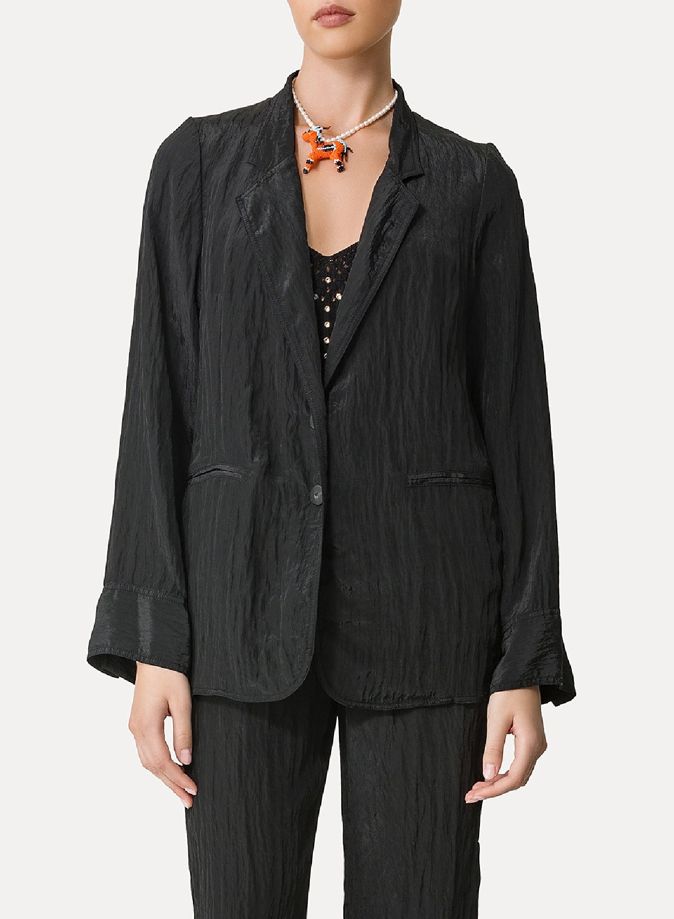 Veste oversize en cuir - Aloe