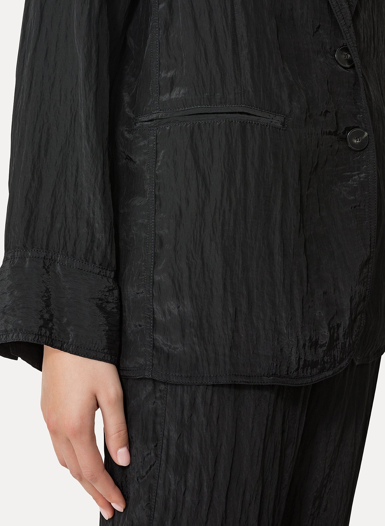 Veste oversize en cuir - Aloe