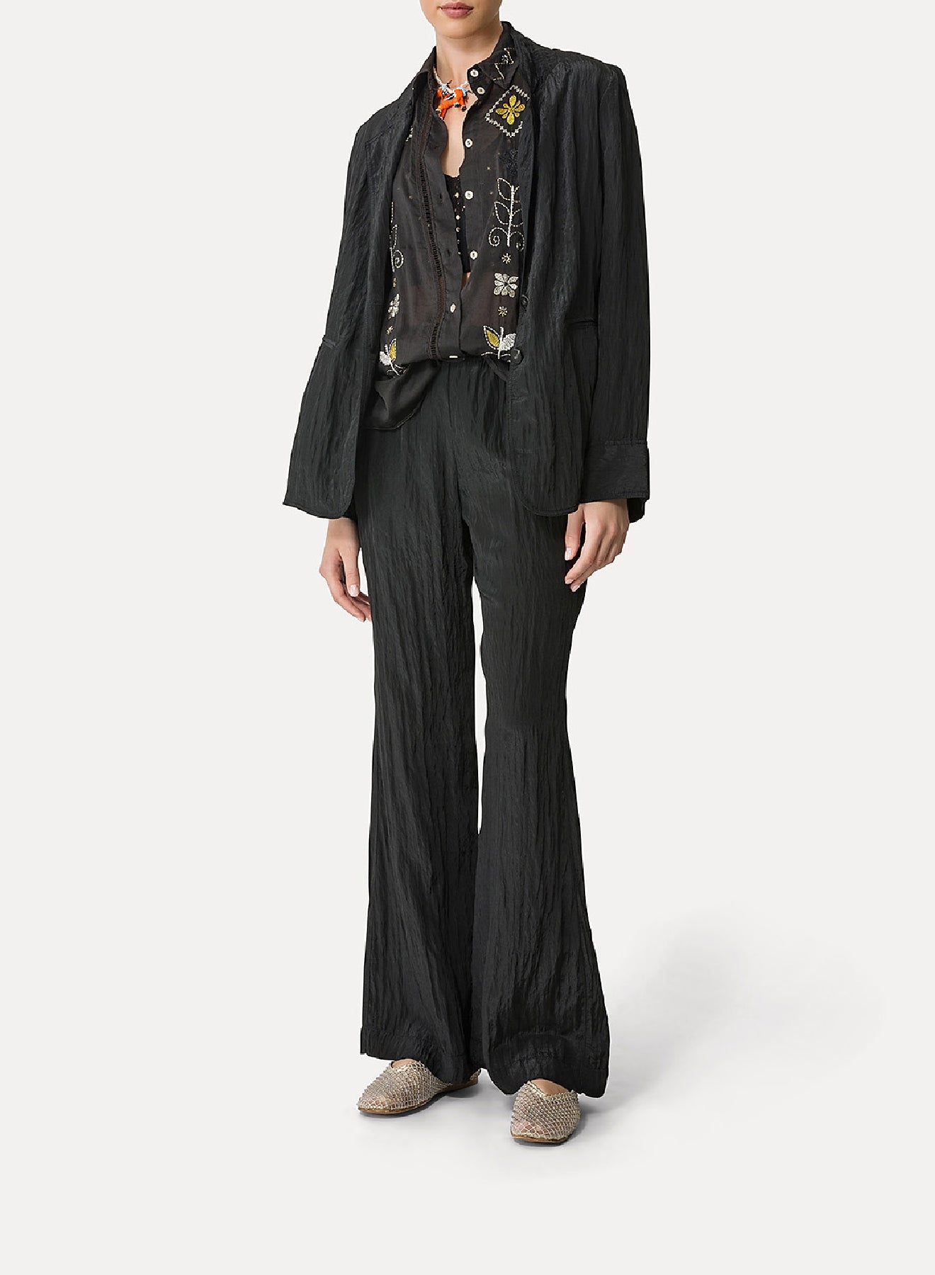Veste oversize en cuir - Aloe
