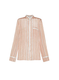 Chemise Mao à rayures en soie - Pistillo