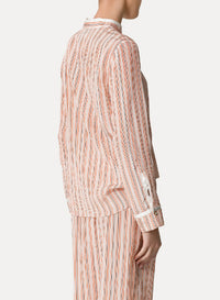 Chemise Mao à rayures en soie - Pistillo