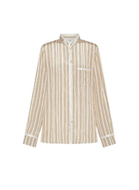 Chemise mao à rayures - Terra