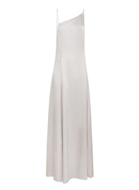 Asymmetrical satin dress - Madreperla