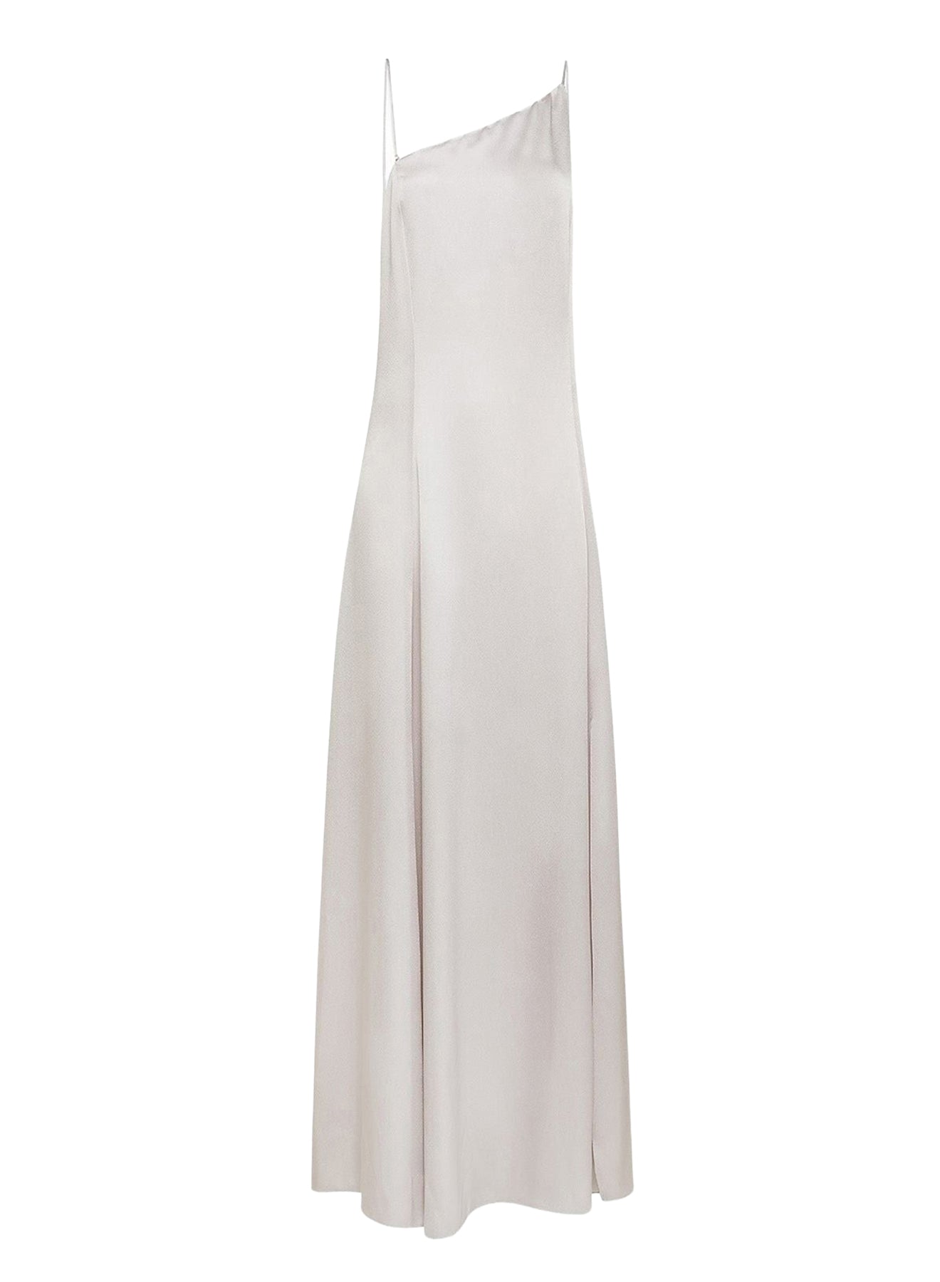 Asymmetrical satin dress - Madreperla