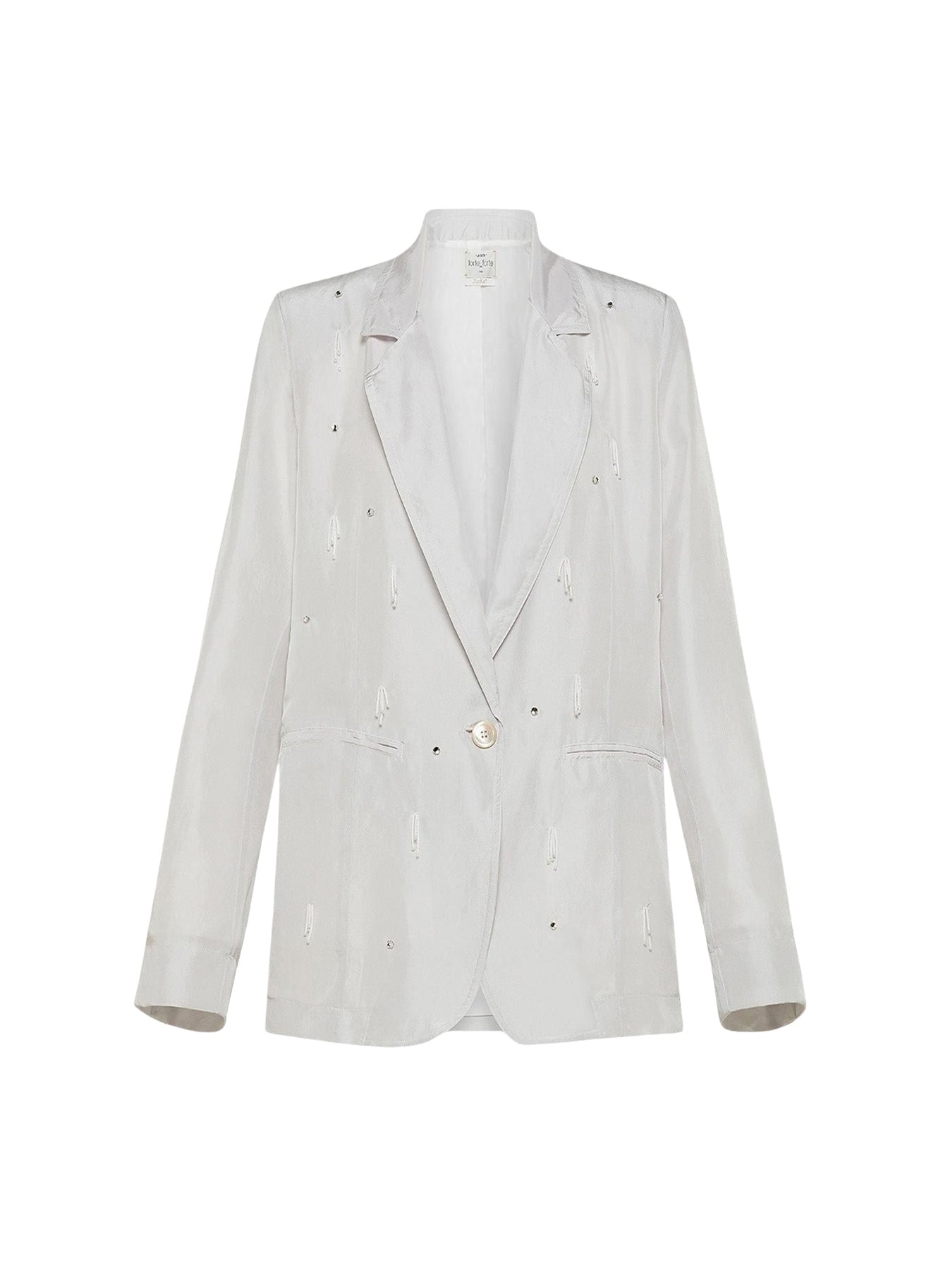 Veste en soie avec perles - Madreperla
