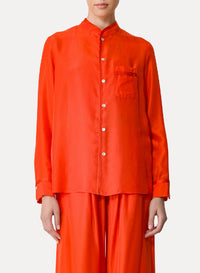 Classic collar shirt - Papavero