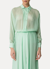 Chemise à col classique - Mint