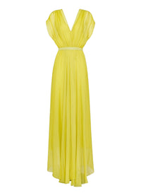 Robe à col croisé - Clorofilla